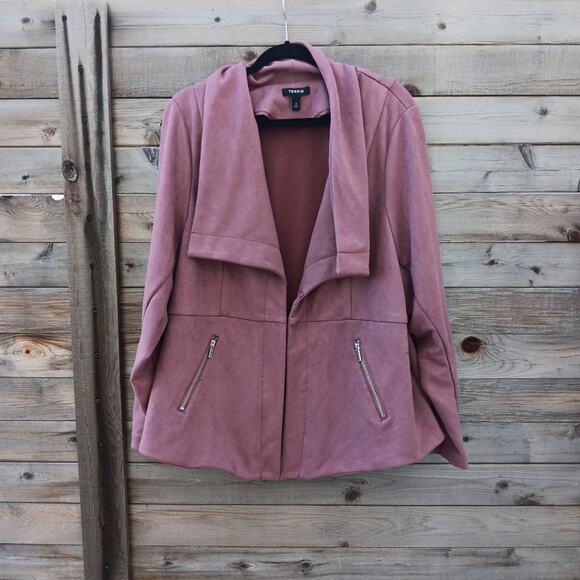 torrid Suede Peplum Jacket Size 4X - Picture 1 of 5